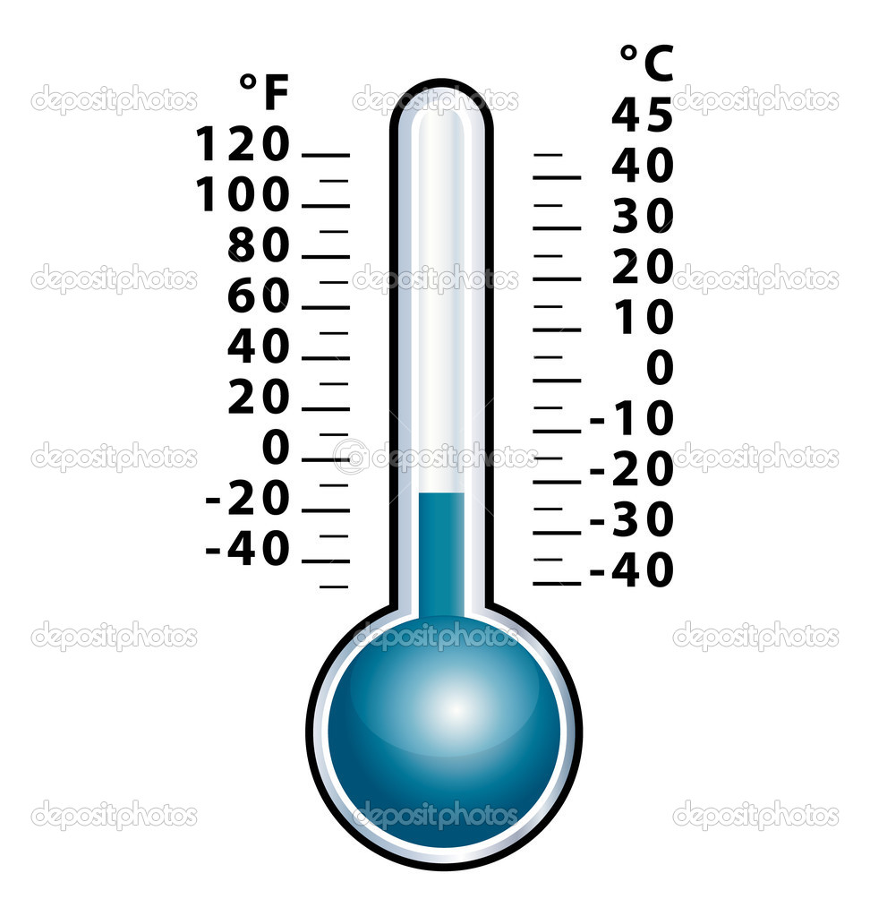 depositphotos 12047294 Front view cold thermometer vector